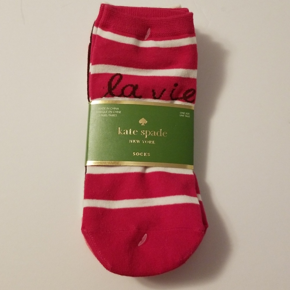 ♠️Kate Spade 3 Pack No Show  Socks - Picture 3 of 5